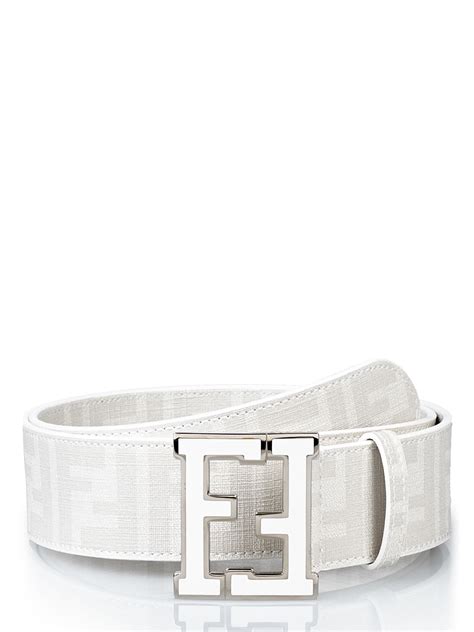 fendi belt white|authentic fendi belt.